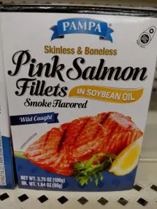 pink salmon fillets