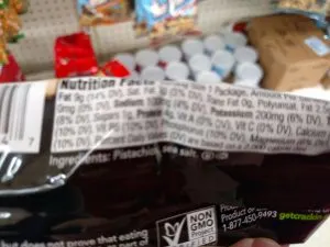 pistachios label