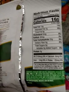 sugar free candy label
