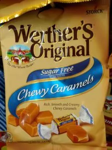 Werther's sugar free chewy caramels  candy bag