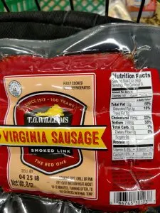 Virginia sausage package