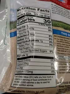 green beans label
