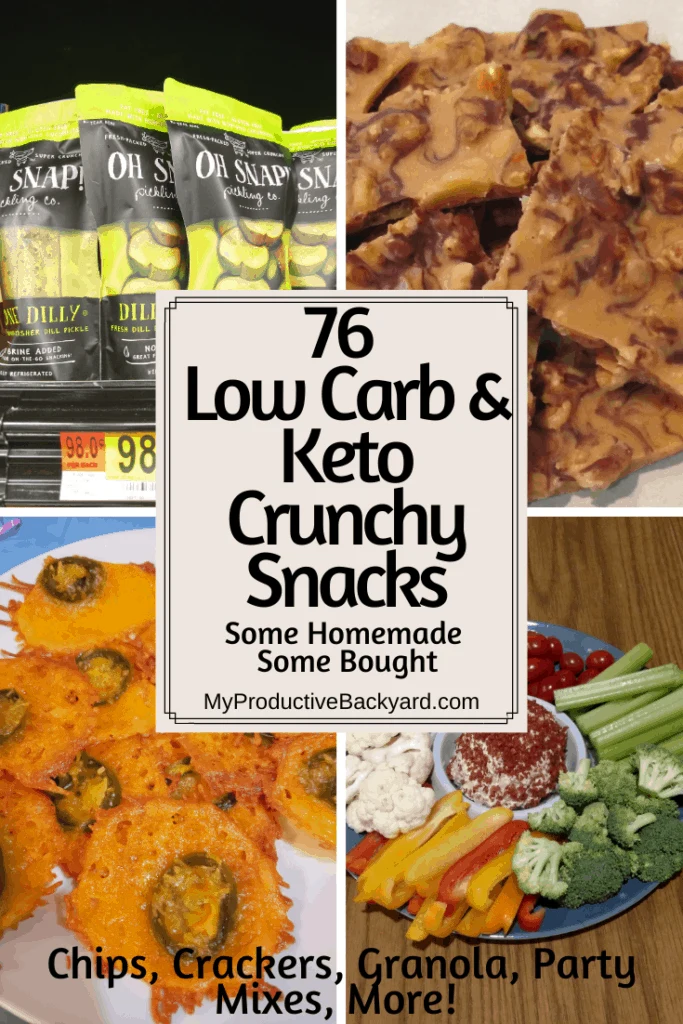 76 Low Carb Keto Crunchy Snacks Pinterest pin