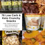 76 Low Carb Keto Crunchy Snacks Pinterest Pin