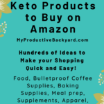 Low Carb & Keto Products to Buy on Amazon Pinterest Pin