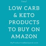 Low Carb & Keto Products to Buy on amazon pinterest pin