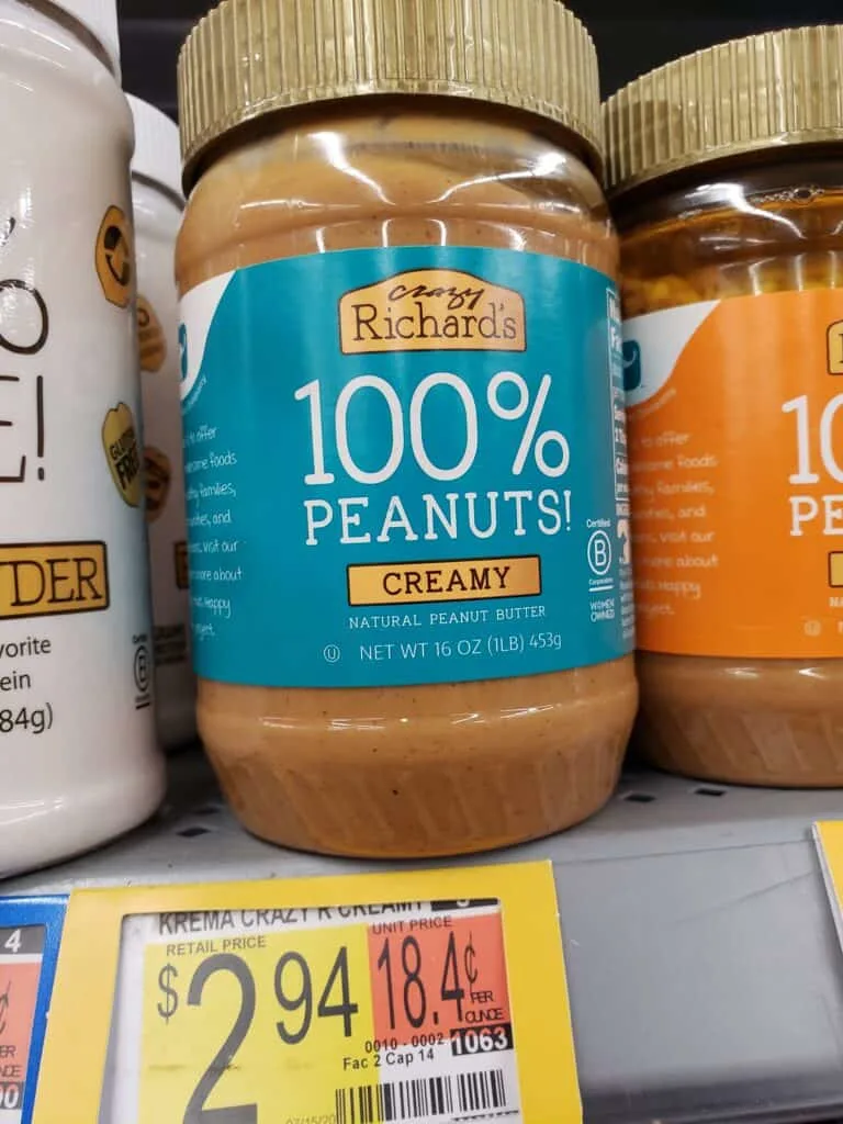 crazy richards peanut butter jar