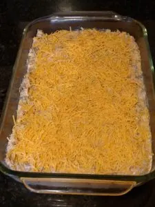 cheese sprinkled on top