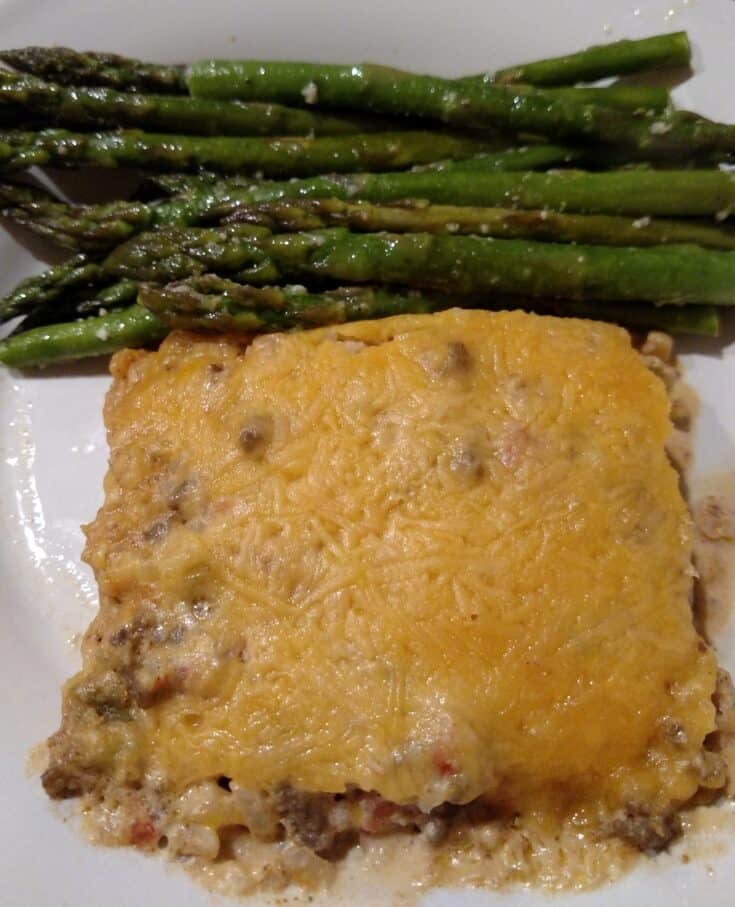 Keto Cheesy Taco Beef Casserole - My Productive Backyard