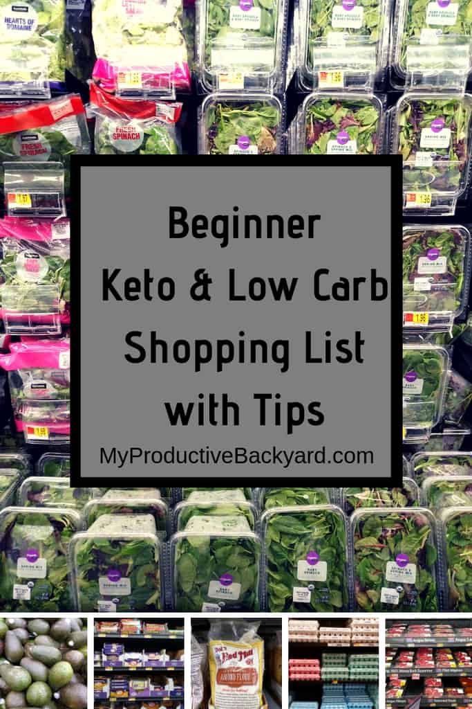 Beginner Keto Low Carb Shopping List with Tips