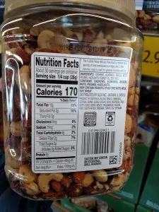 Specially Selected Deluxe Mixed Nuts with Sea Salt label