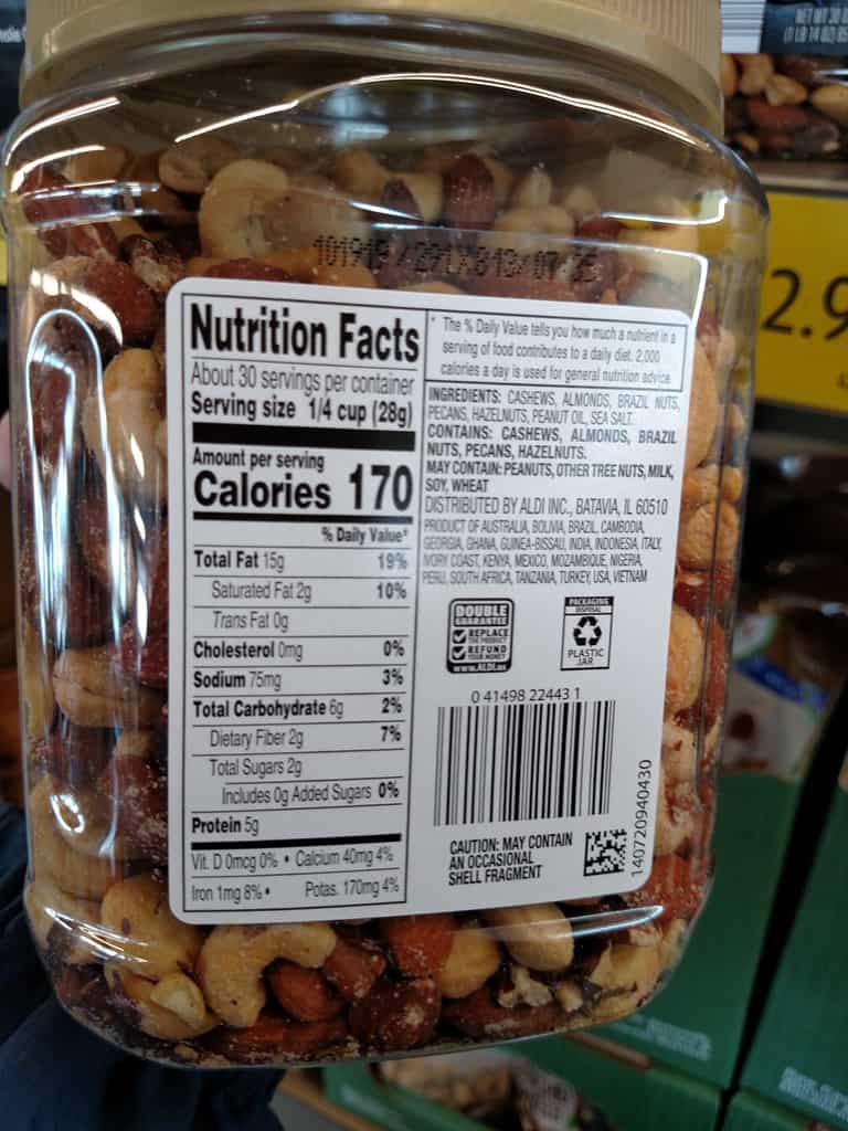 Specially Selected Deluxe Mixed Nuts with Sea Salt label