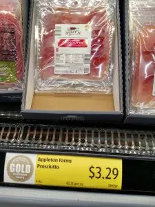 Appleton Farms Prosciutto label