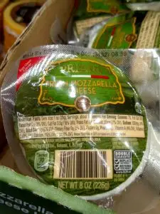 Priano Fresh Mozzarella Ball label