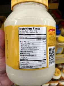 Duke’s Mayonnaise label