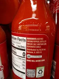 Burman’s Hot Sauce label