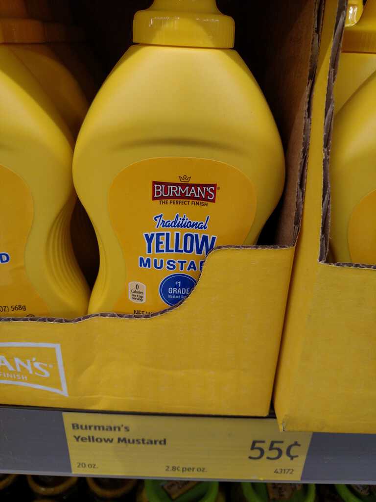 Burman's Yellow Mustard 