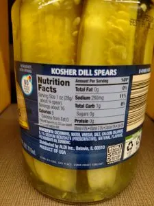 Great Gherkins Kosher Dill Spears label