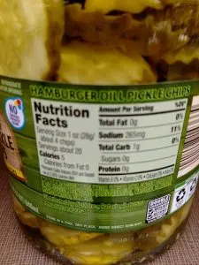 Great Gherkins Hamburger Dill Pickle Chips label