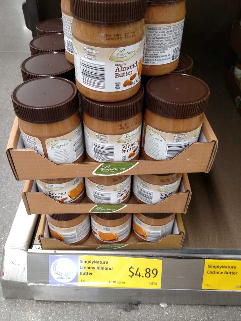 Simply Nature Creamy Almond Butter 