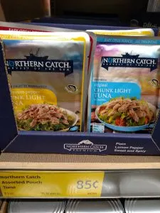 Northern Catch Chunk Light Tuna Original in Water foil pack or Lemon Pepper 