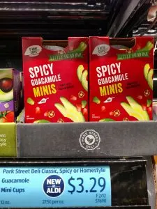Park Street Deli Guacamole Spicy mini cups label