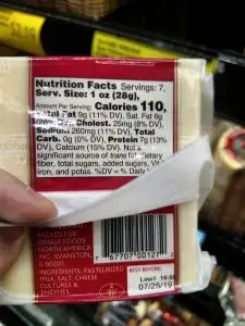 Kerrygold Irish Cheese label