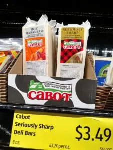Cabot Hot Habanero and Seriously Sharp Deli Bars