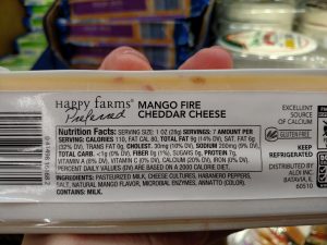 Happy Farms Preferred Mango Fire label