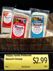 Happy Farms Preferred Havarti Jalapeno or Creamy Cheese