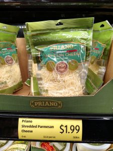 Priano Shredded Parmesan Cheese 