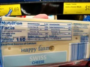 Happy Farms Swiss label