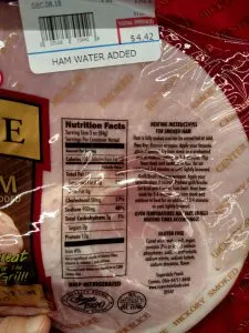 Sugardale Hickory Smoked Ham Steaks label