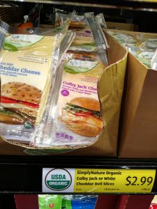 Simply Nature Organic Deli Slices; Colby Jack, White Cheddar