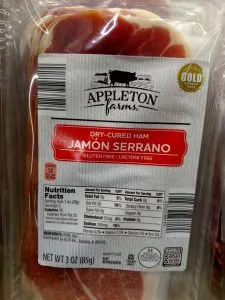 Appleton Farms Jamon Serrano label