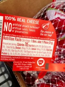 Mini Babybel Cheese label