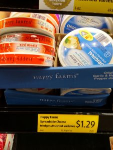 Happy Farms Spreadable Cheese Wedges Assorted Varieties 