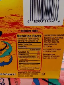 La Croix Flavored Water label
