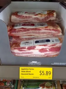 Appleton Farms Thick Sliced flavored Bacon 
