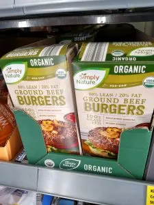 Simply Nature Organic 80/20 Ground Beef Burgers