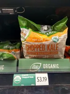 chopped kale