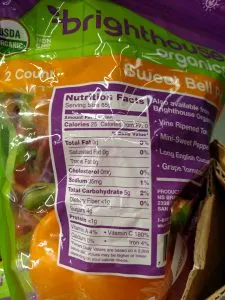 Bell Peppers label