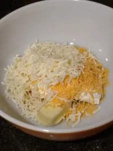 ingredients for cheese sauce for Keto Cheesy Broccoli Ham Casserole