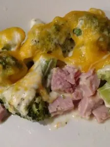 Keto Cheesy Broccoli Ham Casserole