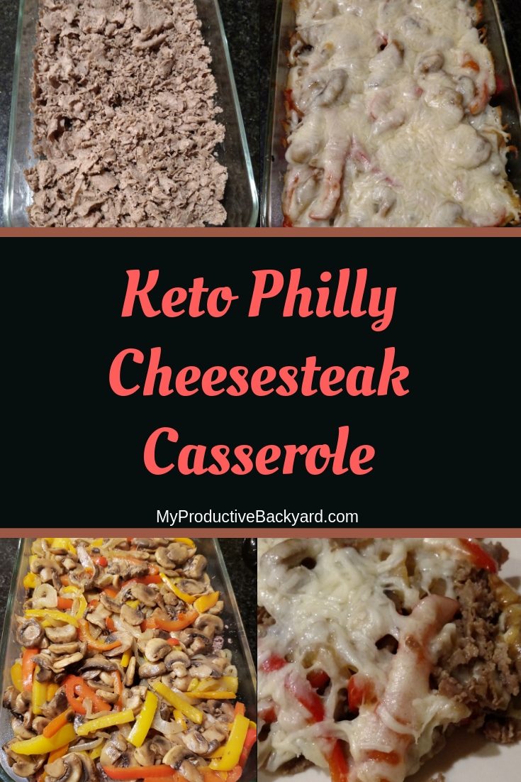 Keto Philly Cheesesteak Casserole