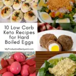 10 Low Carb Keto Recipes for Hard Boiled Eggs Pinterest Pin