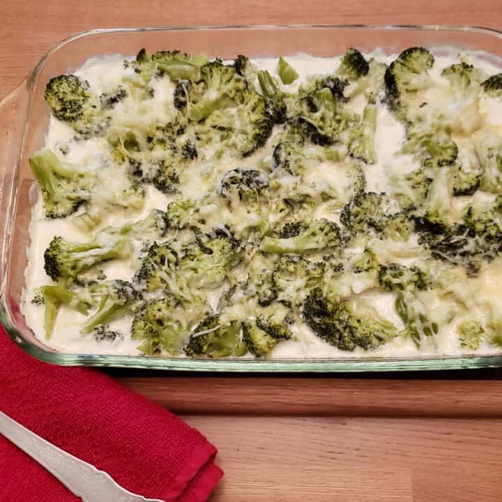Low Carb Chicken Broccoli Alfredo Casserole