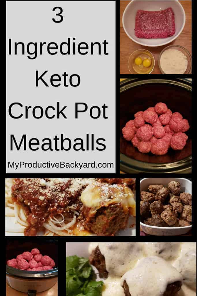 3 Ingredient Keto Crock Pot Meatballs
