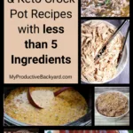 Low Carb Keto Crock Pot Recipes with less than 5 Ingredients Pinterest Pin