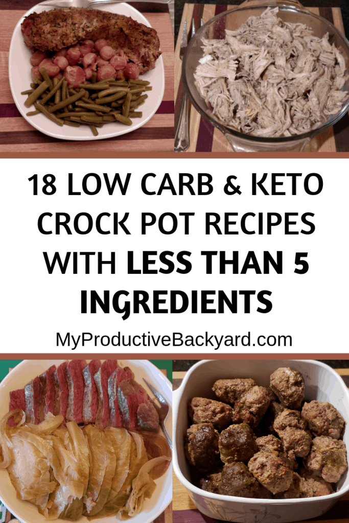 Low Carb Keto Crock Pot Recipes with less than 5 Ingredients